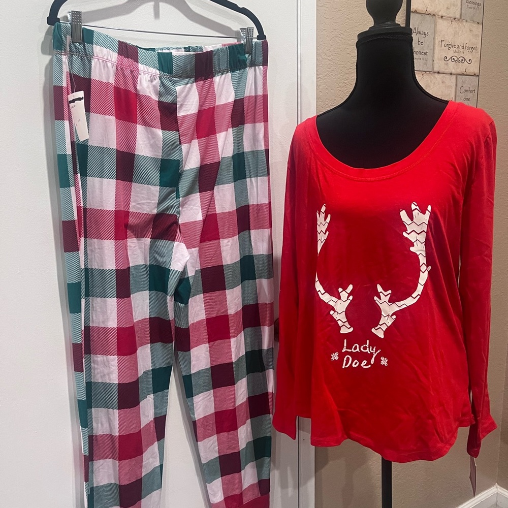 Wondershop Festive Red Pajama Top